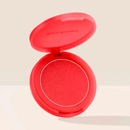 Luminizer & Blush Mat Longue Tenue - Waterproof in a set of four Rare Beauty products on a table.