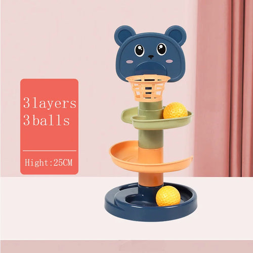 Jeu de développement de balle roulante Montessori, jouet éducatif pour bébé, jouets empilables d'activité Montessori pour bébés de 1 2 3 ans SUN N.