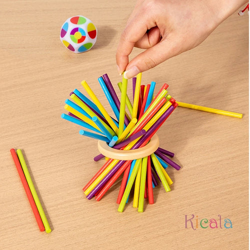 Tour de jeu en bois Montessori, jouet avec bâtons, dés, développement de la motricité, bâton de comptage, jouet éducatif mathématique pour enfants SUN N.