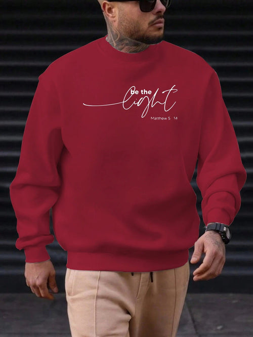 Sweat-shirt Homme "Soyez la Lumière" - Citation Inspirante Matthieu 5:14 SUN N.