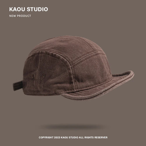 Casquette Bord Souple Rétro Homme – 5 Panneaux Délavée Streetwear SUN N.