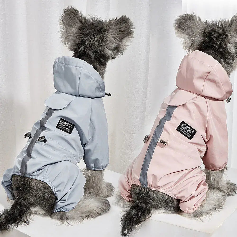 Manteau imperméable pour chien et chat – Veste de pluie coupe-vent avec sangle réfléchissante SUN N.