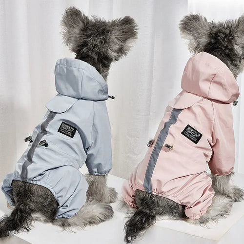 Manteau imperméable pour chien et chat – Veste de pluie coupe-vent avec sangle réfléchissante SUN N.
