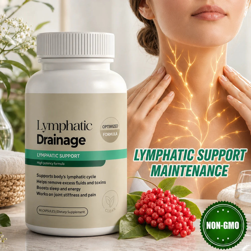 Capsules originales de drainage lymphatique pour une réduction efficace du gonflement et de la ballonnation, stimulation du métabolisme et soutien de la santé thyroïdienne SUN N.