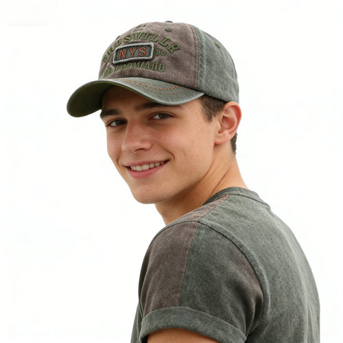 Casquette de baseball rétro streetwear délavée et vieillie unisexe, brodée, ajustable, en coton, pour le quotidien, la randonnée et les voyages SUN N.