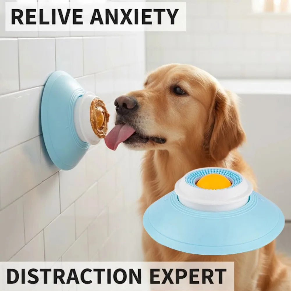 Jouet à lécher pour chien et chat, distributeur lent d'aliments liquides, jouet d'enrichissement apaisant pour le bain, le toilettage et le soulagement de l'anxiété, tapis à lécher SUN N.
