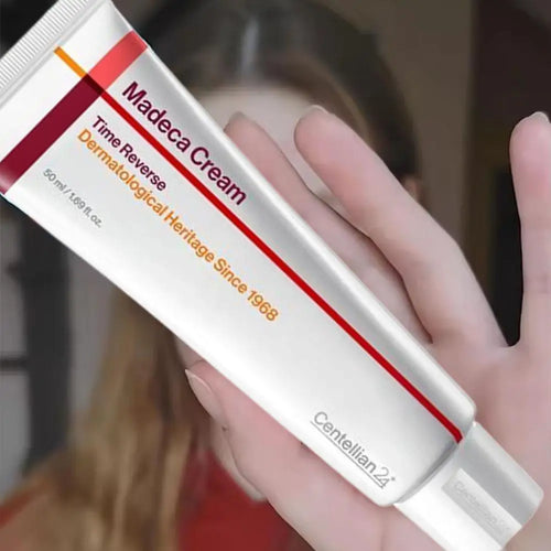 Crème Centella Asiatica MadecaCrème Coréenne Centella Asiatica Madeca Time Reverse Advanced, Hydratant Quotidien à Absorption Rapide pour Tous Types de Peau SUN N.