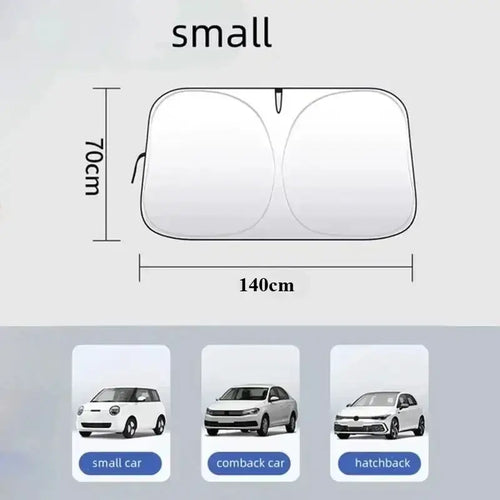 Pare Soleil Pliable Anti UV dimensions and compatibility for sedan, SUV, and MPV vehicles