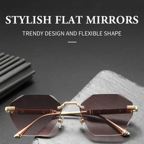 Lunettes de soleil sans monture 2026 pour femmes, tendance, luxe, mode, lunettes de soleil pour hommes, dropshipping, vintage, rétro, verres solaires pour femme SUN N.