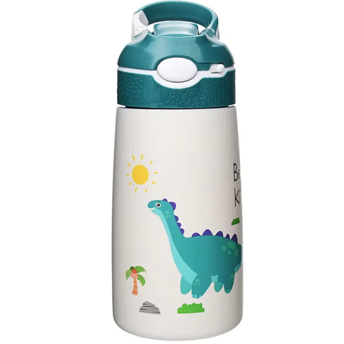 Kids Insulated Water Bottle with Straw 500ml BPA Free Stainless Steel