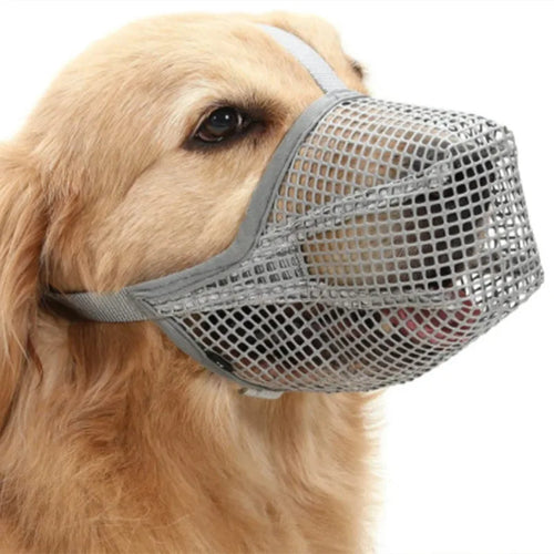 Muselière respirante en maille pour chiens, masque buccal réglable anti-aboiement et anti-morsure pour petits et moyens chiens, accessoires pour animaux de compagnie SUN N.