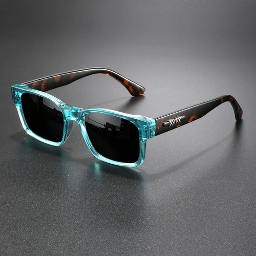 Lunettes de soleil rétro punk - Monture carrée protectrice, UV400 unisexe pour les aventures en plein air et le style décontracté SUN N.