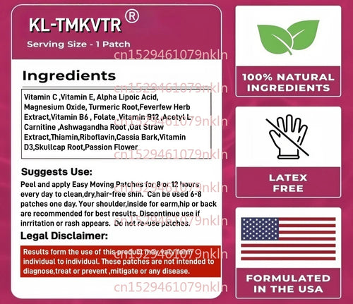30 patchs patchs transdérmiques pour sauveur nerveux pour la neuropathie pour fortifir les nerfs dans les doigts, les mains, les orteils et les pieds SUN N.