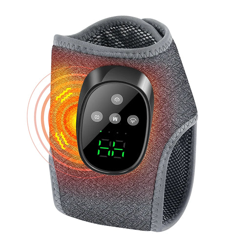 Masseur de cheville chauffant à 4 modes et 4 niveaux d'intensité, enveloppement électrique rechargeable pour les pieds, 1800 mAh, pour la relaxation à domicile SUN N.
