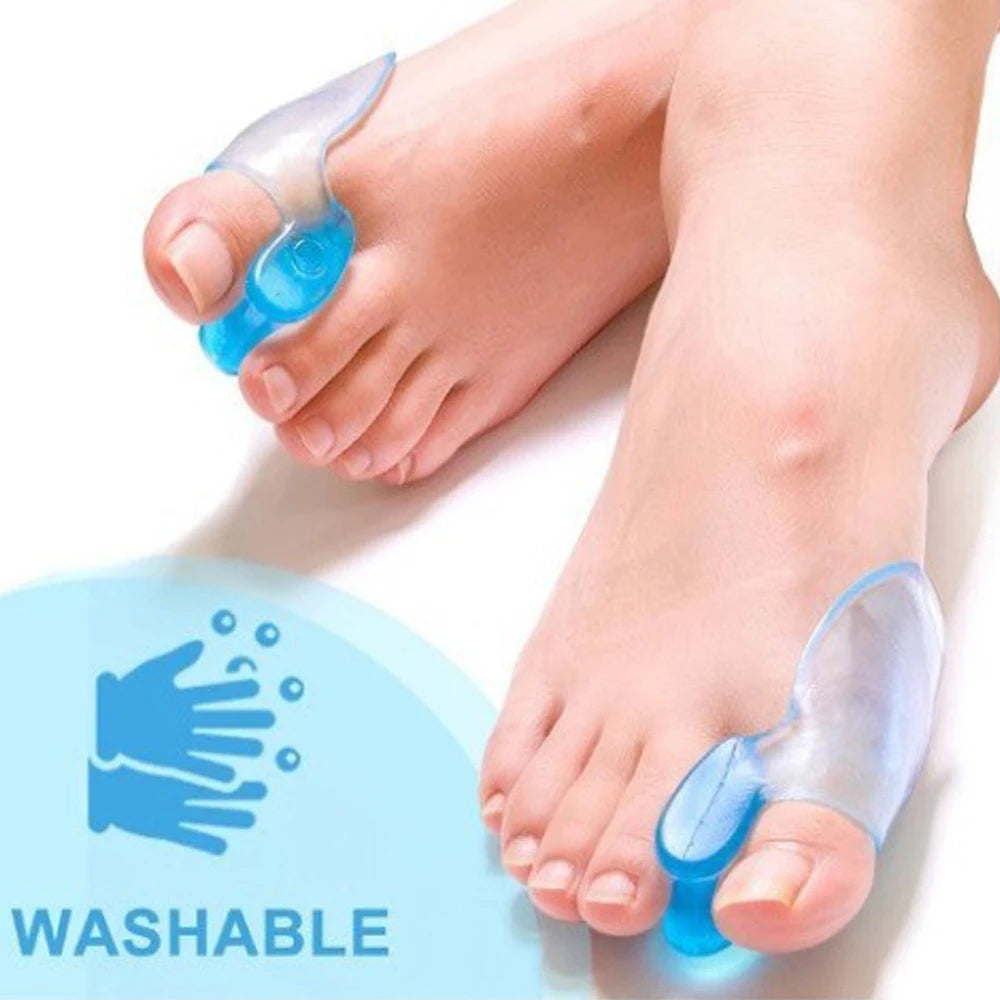 2 pièces Séparateur d'orteils en silicone - Correcteur hallux valgus (oignon) - Écarteur orthopédique pour soulagement douleur et réalignement SUN N.