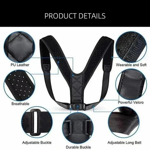 Ceinture Correctrice de Posture Dorsale – Unisexe & Respirante SUN N.