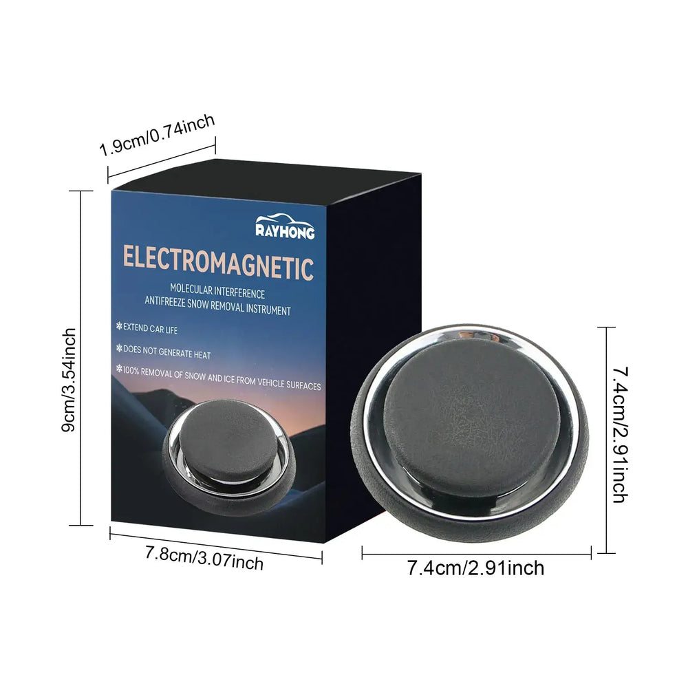 Dégivreur Solaire & USB Portable with electromagnetic snow removal instrument for quick ice melting.