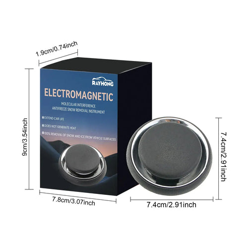 Dégivreur Solaire & USB Portable with electromagnetic snow removal instrument for quick ice melting.