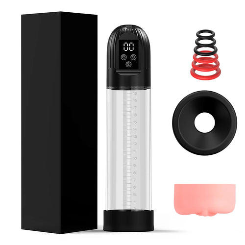 Pompe à Pénis Électrique IPX7 – Masturbateur & Agrandisseur pour Hommes SUN N.