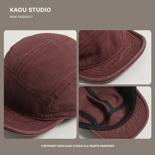 Casquette Bord Souple Rétro Homme – 5 Panneaux Délavée Streetwear SUN N.