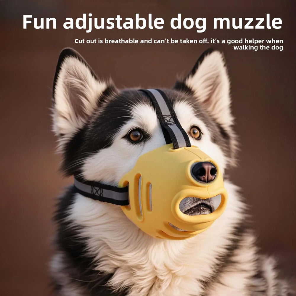 Muselière Souple en Silicone TPR pour Chien – Anti-Morsure, Perméable à l’Eau SUN N.