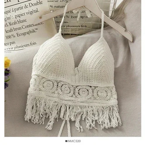 crochet crop top women summer