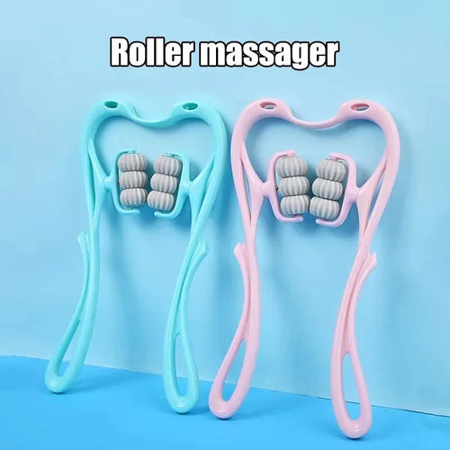 Masseur Cervical Manuel à 6 Boules – Rouleau Pétrissage Cou & Épaules SUN N.