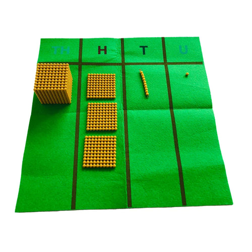 Polymères Montessori pour l'attention décimale, matériaux mathématiques, équipement pour la petite enfance, ressources d'apprentissage pour enfants, fuchsia SUN N.