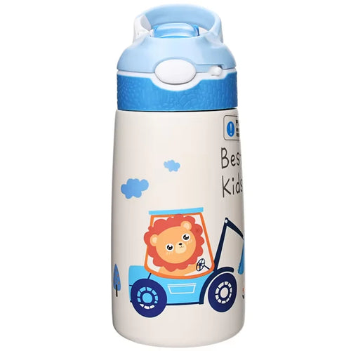 Kids Insulated Water Bottle with Straw 500ml BPA Free Stainless Steel