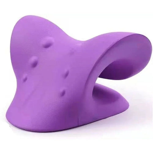 Appareil de traction cervicale - Étireur de cou et épaules - Oreiller de massage chiropratique pour soulagement douleur et alignement de la colonne SUN N.