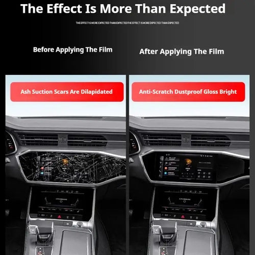Film de Protection TPU Transparent installation in KIA EV6, showing customized fit for the interior for 2022-2024 models.