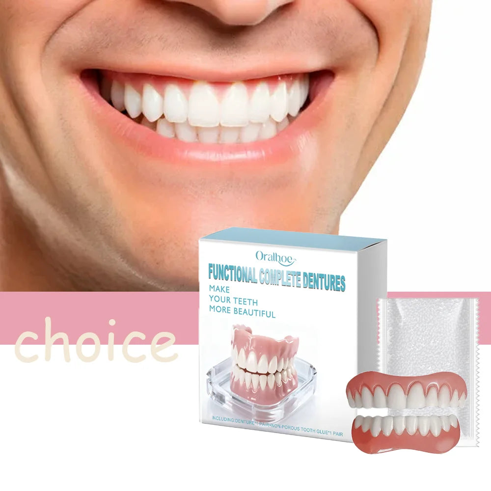 Kit décoration dentaire – Prothèse confortable & sourire naturel au, dents artificielles pour un sourire parfait.