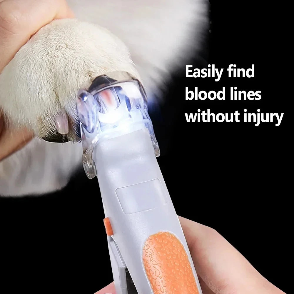Ciseaux professionnels pour coupe-ongles pour animaux de compagnie, avec lumière LED, pour chat et chien, outil, ciseaux pour couper les griffes des orteils, fournitures pour animaux de compagnie SUN N.