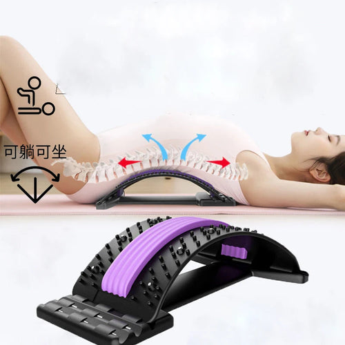 Back Stretcher for Back Pain Relief, Multi-Level Back Cracker Board, Lower and Upper Back Support for Herniated Disc SUN N.