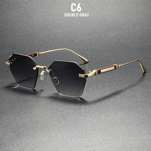 Lunettes de soleil sans monture 2026 pour femmes, tendance, luxe, mode, lunettes de soleil pour hommes, dropshipping, vintage, rétro, verres solaires pour femme SUN N.