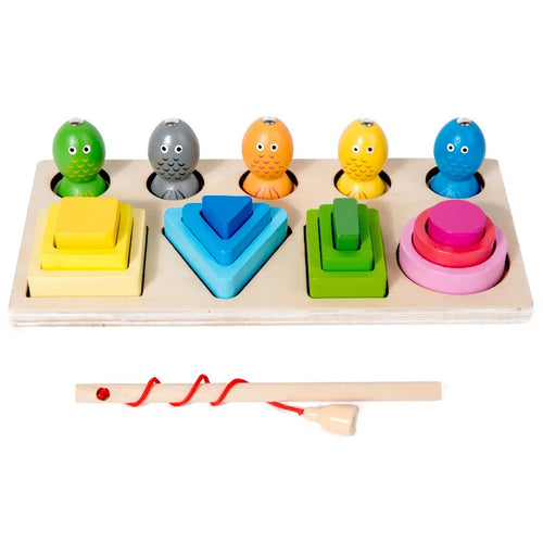 Puzzle en Bois Montessori pour ApprentiCumbria de la Pêche Magnétique, Outil de Classification et d'ApprentiCumbria pour Enfant SUN N.