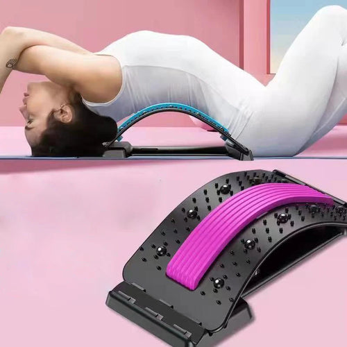 Back Stretcher for Back Pain Relief, Multi-Level Back Cracker Board, Lower and Upper Back Support for Herniated Disc SUN N.
