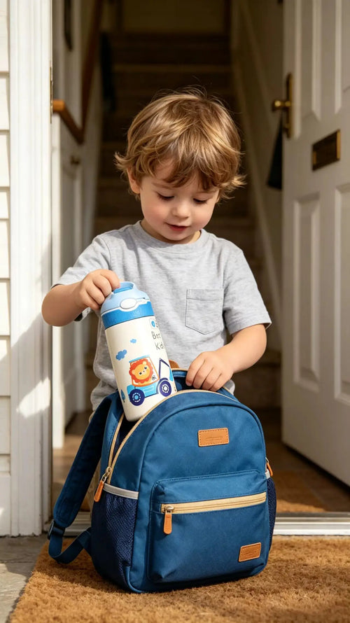 Kids Insulated Water Bottle with Straw 500ml BPA Free Stainless Steel
