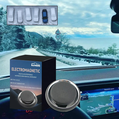 Dégivreur Solaire & USB Portable with electromagnetic snow removal instrument for quick ice melting.