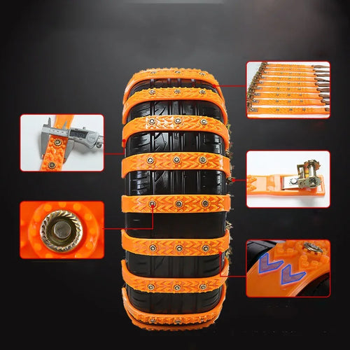 Roue d'Urgence Antidérapante pour Voiture, Accessoires pour Pneus Automobiles, Hiver SUN N.