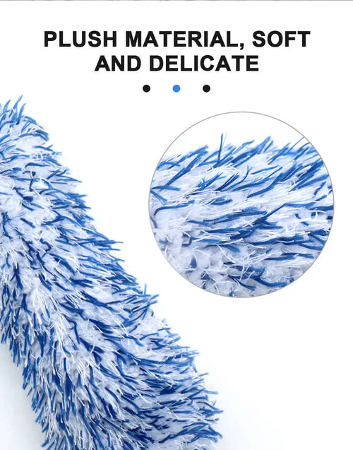 SEAMETAL Brosse Jante & Roue - brosse de detailing en peluche microfibre pour nettoyage automobile.