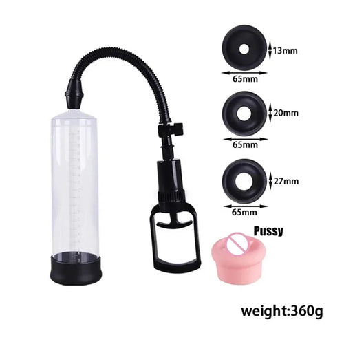 Pompe à Pénis Sous Vide – Dispositif d’Amélioration Masculine & Entraînement Érectile SUN N.