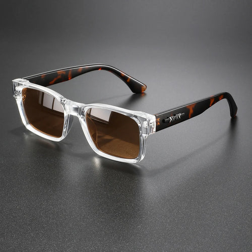Lunettes de soleil rétro punk - Monture carrée protectrice, UV400 unisexe pour les aventures en plein air et le style décontracté SUN N.