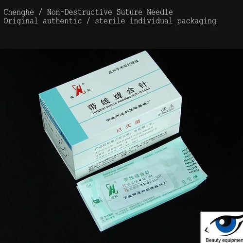 Ningbo-Aiguille microchirurgicale Ningbo Chenghe, avec fil de nylon noir, suture nerveuse vasculaire SUN N.