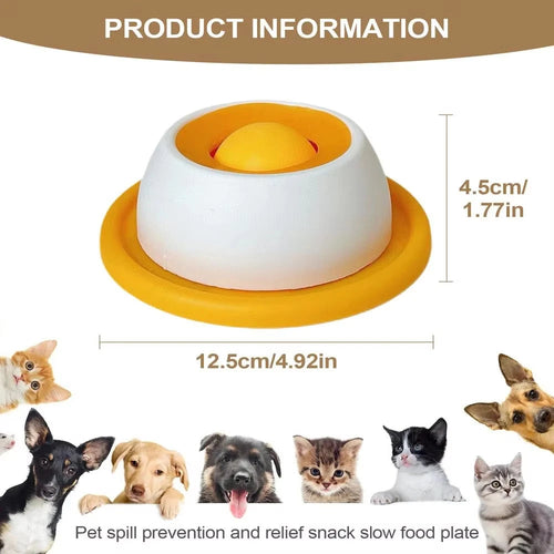 Jouet distributeur de nourriture pour chien - Gamelle anti-glouton puzzle interactif - Accessoire alimentation lente pour chiot et chat SUN N.