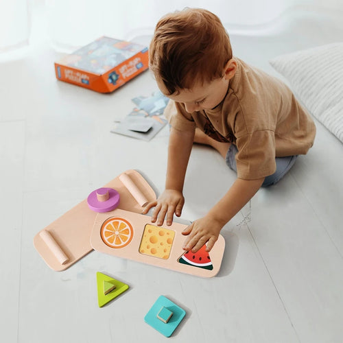Jouets en bois Montessori pour enfants, tri en bois, jouets empilables pour bébés, tout-petits, trieur de documents en forme de dos, cadeaux pour enfants d'âge alth SUN N.