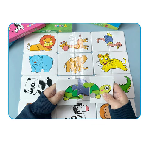 Cartes Montessori jouets éducatifs pour enfants apprentissage Puzzles éducatifs développer des jeux cognitifs pour bébés enfants bébé roman SUN N.