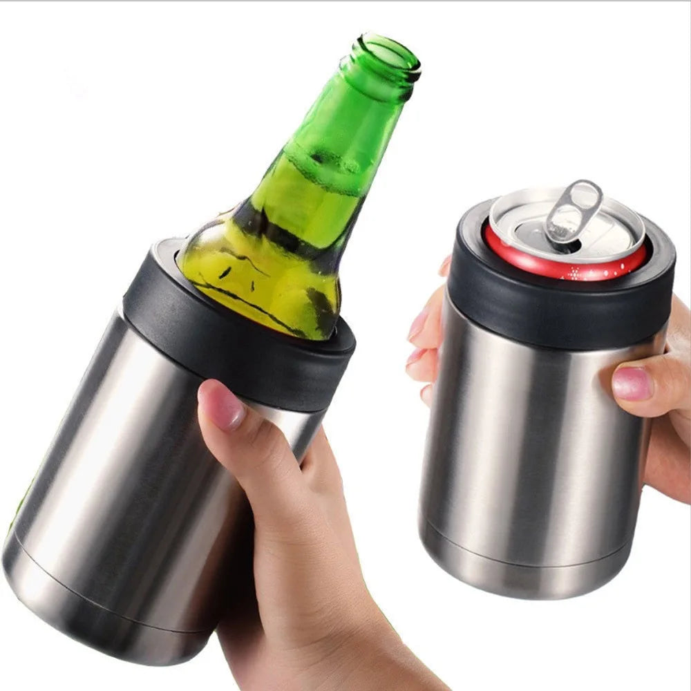 Stainless Steel Can Cooler Vacuum Insulated Beer and Soda Holder