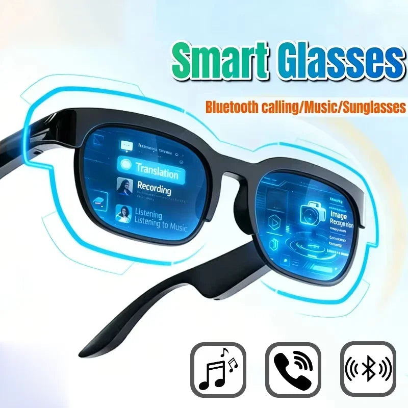 Nouvelles Lunettes Intelligentes 2026 : Traduction IA, Conversation Bluetooth, Enregistrement, Écoute Musicale – Lunettes de Soleil Connectées pour Hommes et Femmes SUN N.
