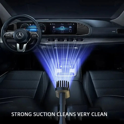 Aspirateur de voiture portable sans fil, rechargeable par USB, aspirateur à main puissant pour voiture, maison, bureau, nettoyage des poils d'animaux SUN N.